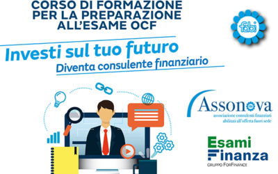 ASSONOVA LANCIA IL PRIMO CORSO NAZIONALE PER DIVENTARE CONSULENTE FINANZIARIO